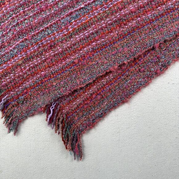 Margrit Laman Italy Knit Shawl Women’s One Size Multicolor Art To Wear Handwoven - Picture 14 of 16